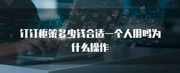 钉钉枢策多少钱合适一个人用吗为什么操作