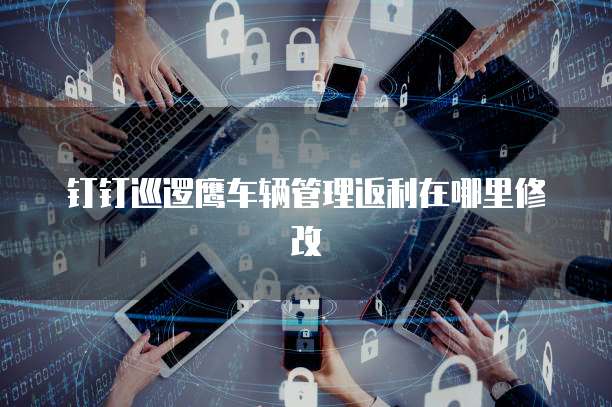 钉钉巡逻鹰车辆管理返利在哪里修改