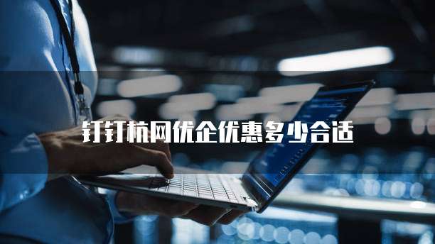 钉钉杭网优企优惠多少合适