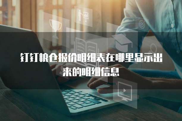 钉钉粮仓报价明细表在哪里显示出来的明细信息