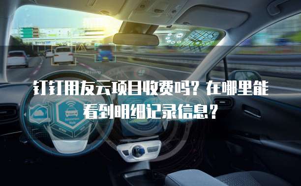 钉钉用友云项目收费吗?在哪里能看到明细记录信息?