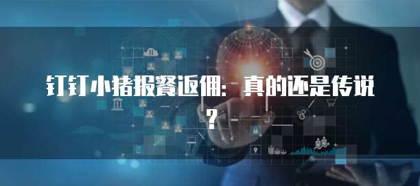 钉钉小猪报餐返佣:真的还是传说?