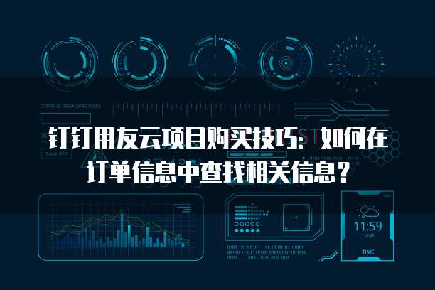 钉钉用友云项目购买技巧:如何在订单信息中查找相关信息?