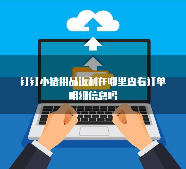 钉钉小猪用品返利在哪里查看订单明细信息吗