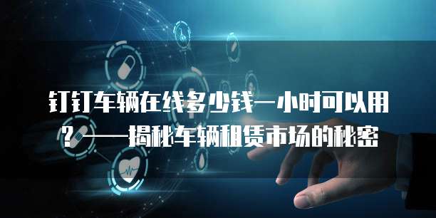 钉钉车辆在线多少钱一小时可以用?——揭秘车辆租赁市场的秘密