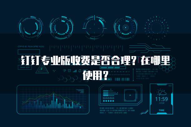 钉钉专业版收费是否合理?在哪里使用?