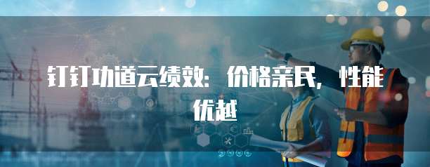 钉钉功道云绩效：价格亲民，性能优越