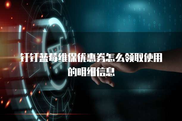钉钉蓝莓维保优惠券怎么领取使用的明细信息