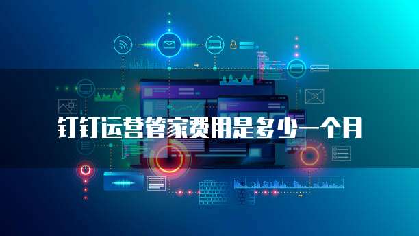 钉钉运营管家费用是多少一个月