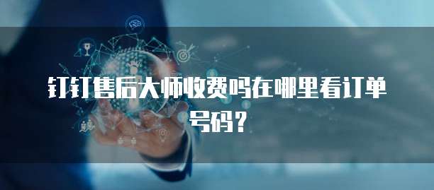 钉钉售后大师收费吗在哪里看订单号码?