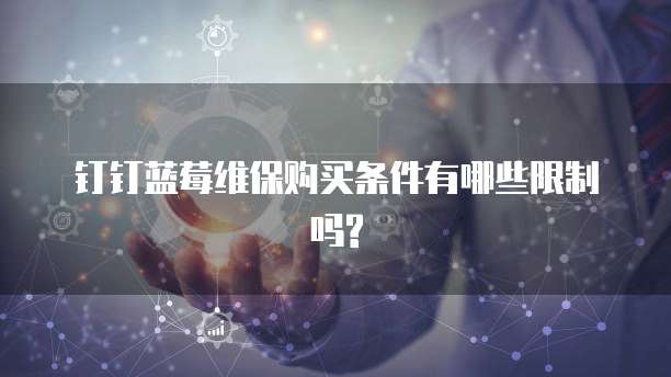 钉钉蓝莓维保购买条件有哪些限制吗?