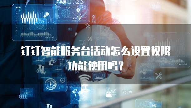 钉钉智能服务台活动怎么设置权限功能使用吗?