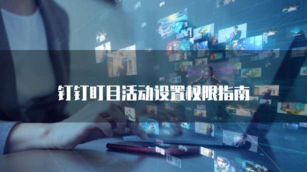 钉钉盯目活动设置权限指南