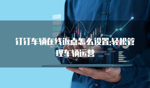 钉钉车辆在线返点怎么设置:轻松管理车辆运营