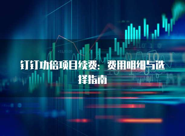 钉钉功倍项目续费:费用明细与选择指南