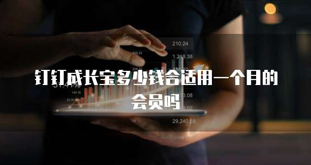 钉钉成长宝多少钱合适用一个月的会员吗
