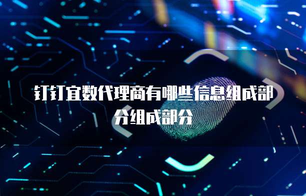 钉钉宜数代理商有哪些信息组成部分组成部分