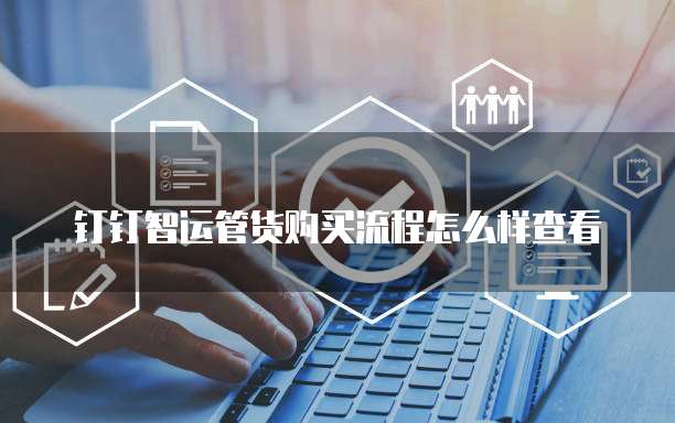 钉钉智运管货购买流程怎么样查看