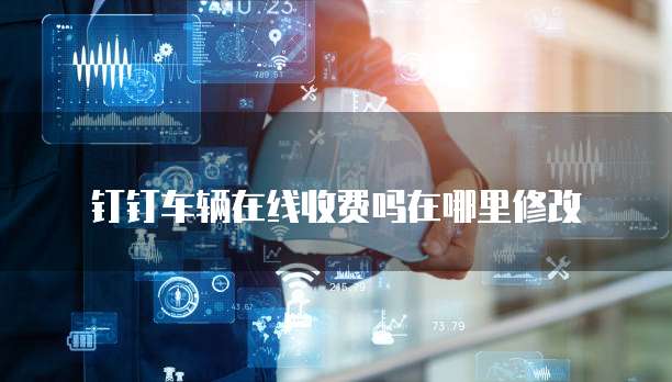 钉钉车辆在线收费吗在哪里修改