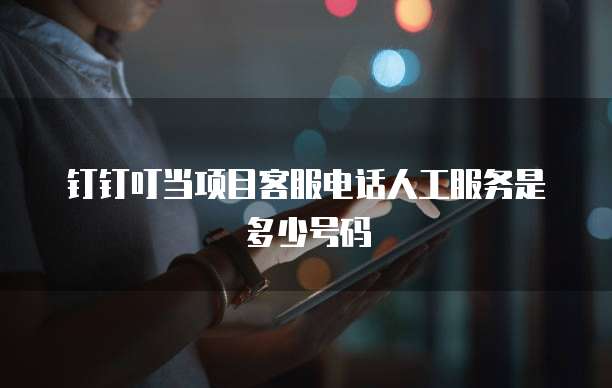 钉钉叮当项目客服电话人工服务是多少号码