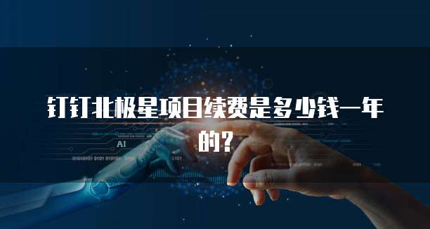 钉钉北极星项目续费是多少钱一年的?