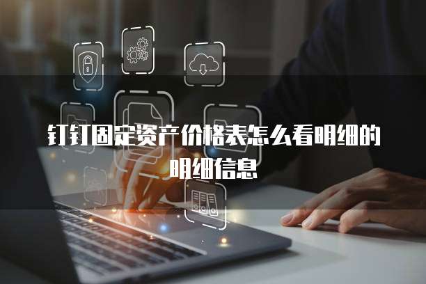 钉钉固定资产价格表怎么看明细的明细信息