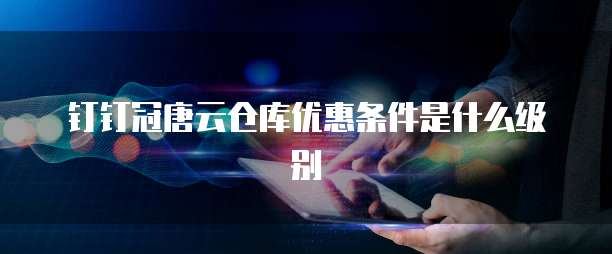 钉钉冠唐云仓库优惠条件是什么级别