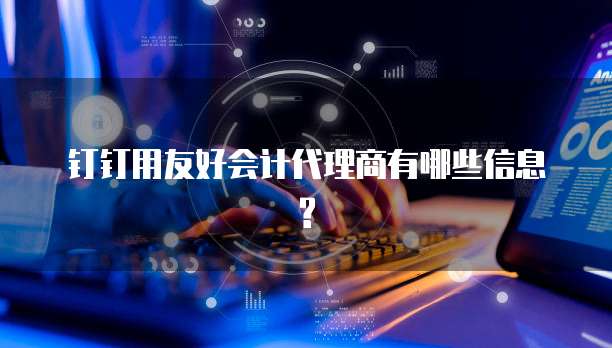 钉钉用友好会计代理商有哪些信息?