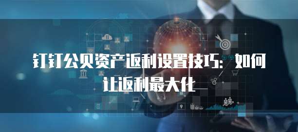 钉钉公贝资产返利设置技巧:如何让返利最大化