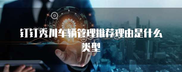 钉钉秀川车辆管理推荐理由是什么类型