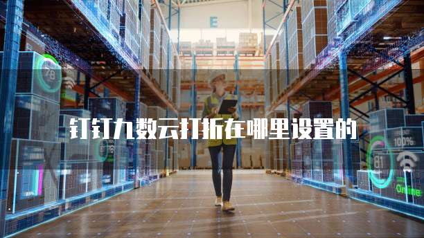 钉钉九数云打折在哪里设置的