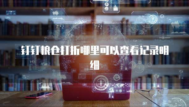 钉钉粮仓打折哪里可以查看记录明细