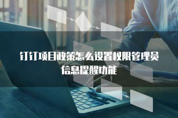 钉钉项目政策怎么设置权限管理员信息提醒功能