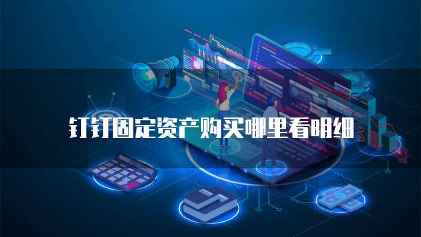 钉钉固定资产购买哪里看明细