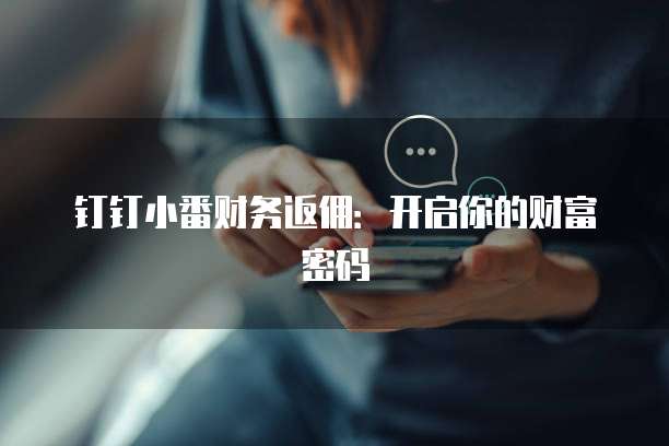 钉钉小番财务返佣:开启你的财富密码