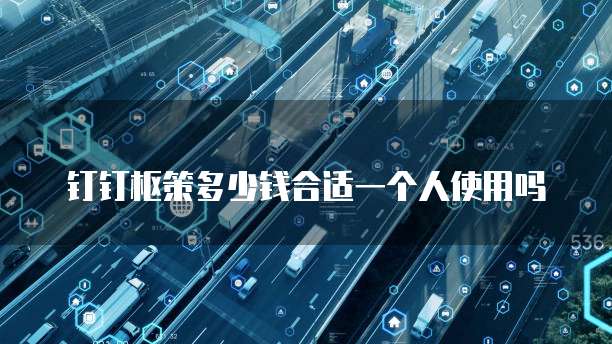 钉钉枢策多少钱合适一个人使用吗
