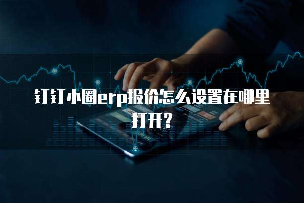 钉钉小圈erp报价怎么设置在哪里打开?