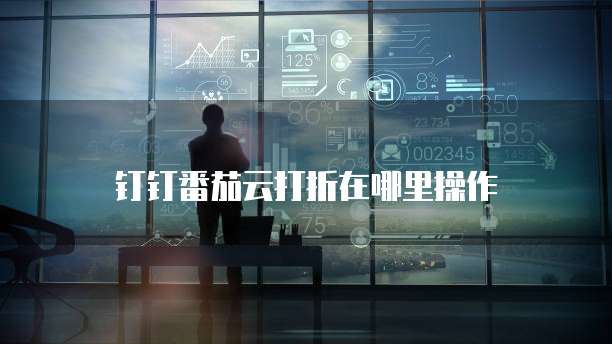 钉钉番茄云打折在哪里操作