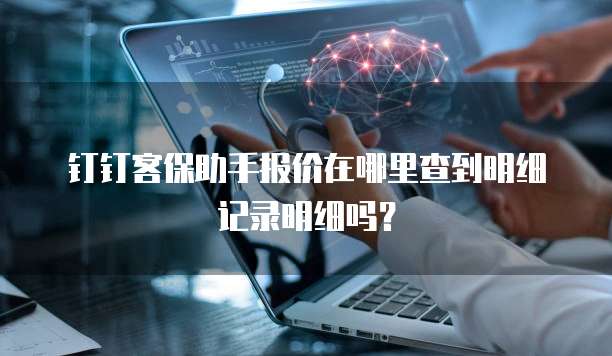 钉钉客保助手报价在哪里查到明细记录明细吗?