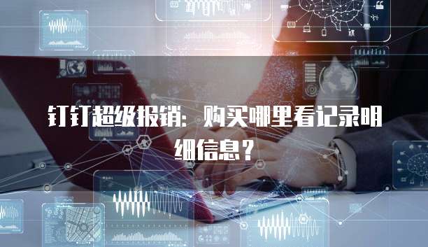 钉钉超级报销:购买哪里看记录明细信息?