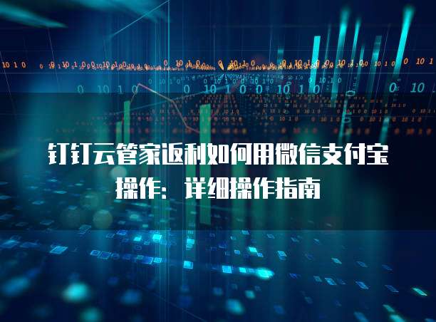 钉钉云管家返利如何用微信支付宝操作:详细操作指南