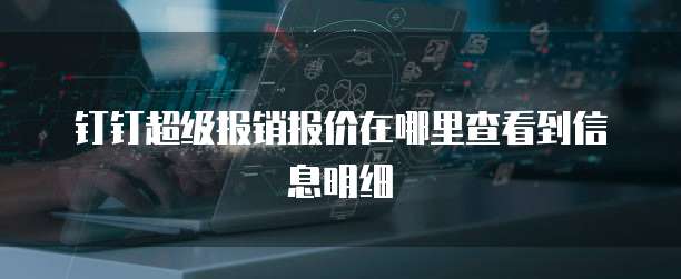 钉钉超级报销报价在哪里查看到信息明细