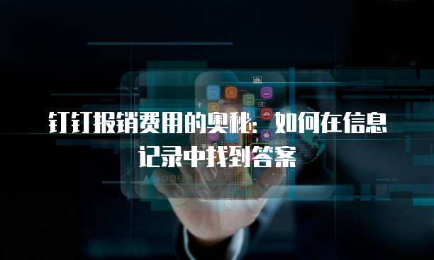 钉钉报销费用的奥秘:如何在信息记录中找到答案