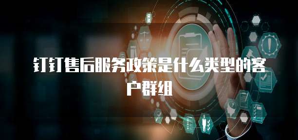 钉钉售后服务政策是什么类型的客户群组