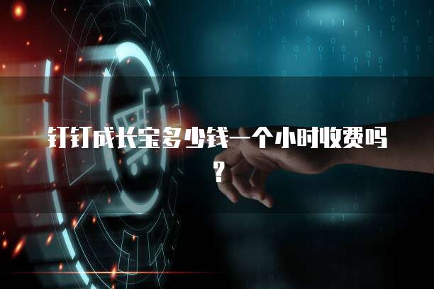 钉钉成长宝多少钱一个小时收费吗？