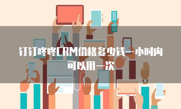 钉钉咚咚CRM价格多少钱一小时内可以用一次