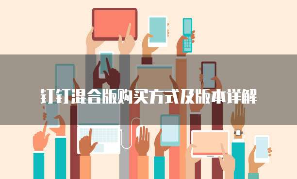 钉钉混合版购买方式及版本详解