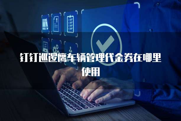 钉钉巡逻鹰车辆管理代金券在哪里使用