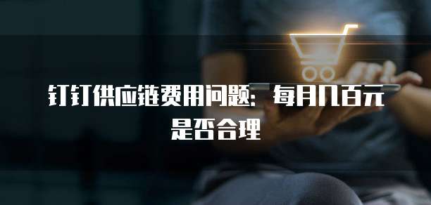 钉钉供应链费用问题:每月几百元是否合理