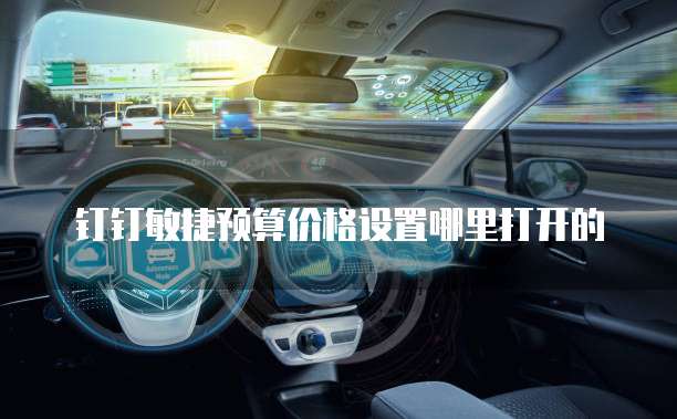 钉钉敏捷预算价格设置哪里打开的